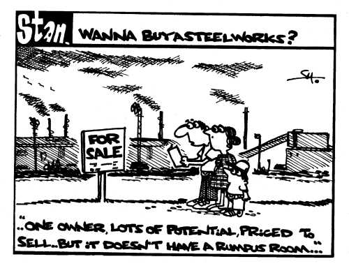 Wanna buy a steelworks?