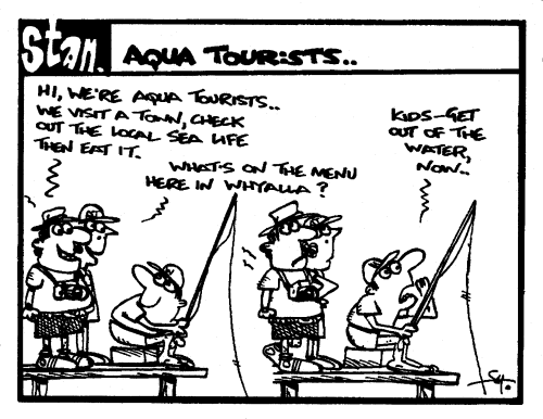 Aqua tourists