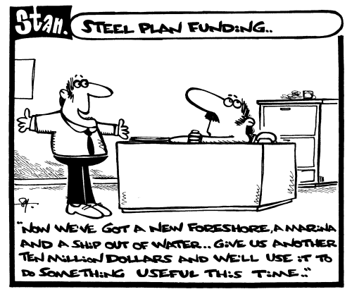 Steel plan funding ..
